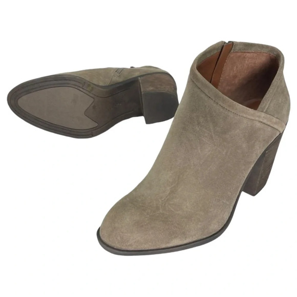 Lucky Brand Salza Brindle Suede Leather Womens Ankle Boots Size 11M - Picture 12 of 12